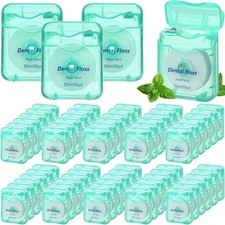 60 Pack Dental Floss Bulk Mint Flavored 50M Each Travel Dental Floss Oral Care f