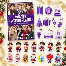 K-Pop Advent Calendar 2026 Christmas Countdown 24 2D Flat Holiday Gift