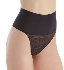 Maidenform Lace Tummy Control Shapewear Underwear Thong Firm S