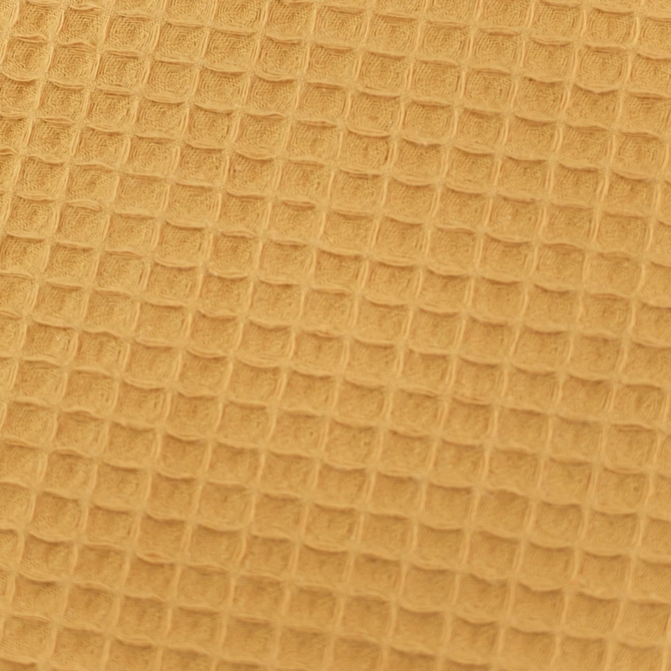 Waffelpique RESTSTÜCK BW curry ÖkoTex Standard 100 / 82 x 150 cm - Bild 2 von 4