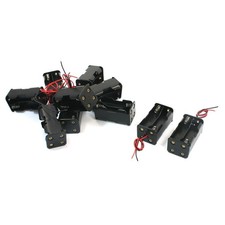 10pcs Double Sides Batteries Holders Cases Boxes for 4 x 1.5V AA Battery