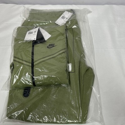 Nike NSW Tech Fleece Windrunner Hoodie/Pants Women s Sz 2x Green DA2044-334