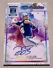 Panini Impeccable Watercolor Signatures David Shields RC Auto Holo Silver /25 2…