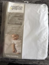 Mamas & Papas Fitted Sheets (cotbed)  - Pack Of 2 White 100% Cotton