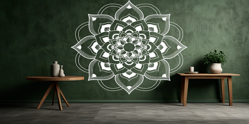 Extra Large Mandala Wall Sticker Bedroom Vinyl Decal Room Decor - Picture 1 of 32