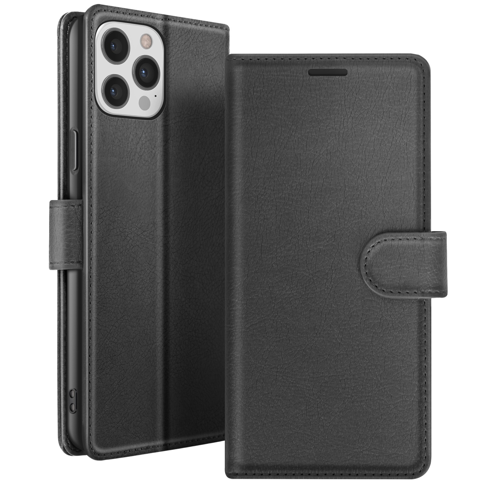 Étui portefeuille iPhone 12 Pro Max avec support magnétique antichoc Zanaé