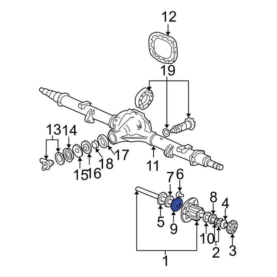 For Ford E-450 Super Duty 2003-2022 Ford TCAA1243A Rear Inner Wheel Bearing Race Foto 4 de 4