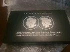 2023 Morgan and Peace Dollar Reverse Proof Two-Coin Set OGP COA Mint