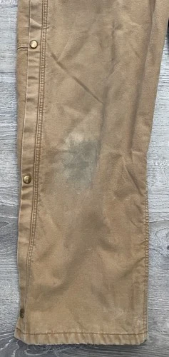 Vintage Carhartt Coveralls Insulated Mens Size 42R Regular Tan USA Carpenter image 4
