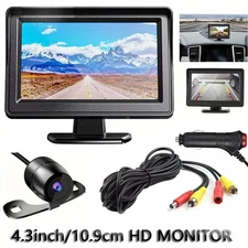 Car Rear View Backup Camera Cars HD Night Vision 4.3" Monitor Back Up Waterproof