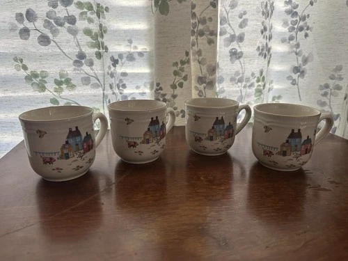 International Stoneware Heartland Coffee Cups / Mugs Japan Qty: 4