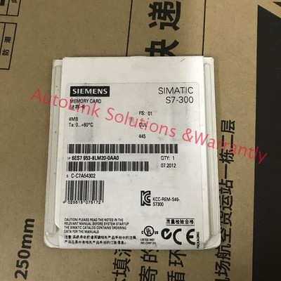 6ES7 953-8LM20-0AA0 NEW SIEMENS 6ES7953-8LM20-0AA0 Memory Card S7-300/C7/ET 200