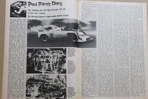 Original 1972 Motor mag extracted report: PORSCHE 917-10 CanAm & BMW 3.0 CS
