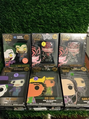 6 Funko Pop Pin Marvel DC Super Heroes The Joker Dceased Gamestop Exclusive!