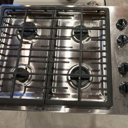 Whirlpool 30-inch 4-Burner Stainless Steel Gas Cooktop