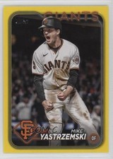 2024 Topps Series 1 Yellow Mike Yastrzemski #124 18zq
