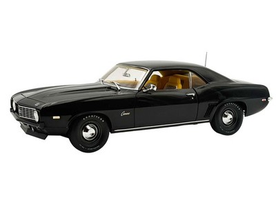 1969 CHEVROLET COPO CAMARO TUXEDO BLACK 1/18 DIECAST MODEL BY ACME A1805736