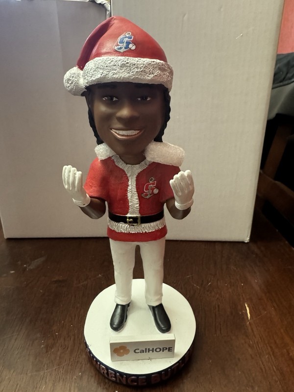 Lawrence Butler Bobblehead Stockton Ports SGA 2025 Christmas Santa Oakland A’s