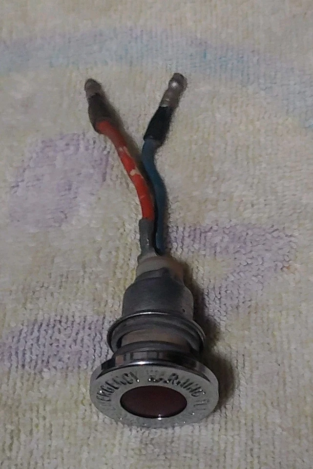 DE COLECCIÓN AÑOS 60 FOMOCO FORD MERCURY ADVERTENCIA EMERGENCIA INTERMITENTE LÁMPARA BISEL BONITO USADO Foto 4 de 4