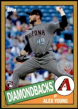 Alex Young 2020 Topps 1985 35th Anniversary 5x7 Gold #85-5 5/10 Diamondbacks