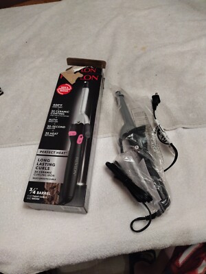 Revlon 3/4'' Barrel Ceramic Curling Iron NEW OPEN BOX