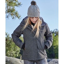 New Ladies Teejays 9643 Summit Waterproof Jacket. Rock Grey M. T4548.