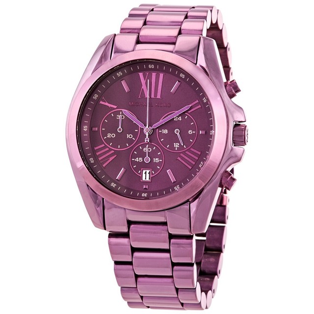 michael kors bradshaw watch purple
