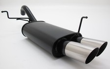 NOVUS Sportauspuff Endschalldämpfer 2x76mm MS passend für FORD FIESTA MK7 JA8