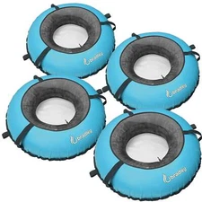 Pack of four Bradley heavy duty tubes for floating the river; Whitewater water t