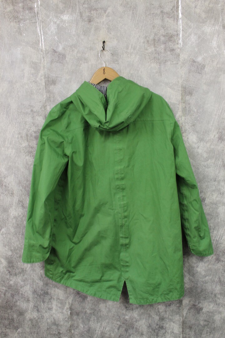 Women's SEASALT CORNWALL RAIN Green Full Zip Hooded Jacket Size UK 16
