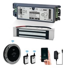 2.4GHz WiFi Access Control Magnetic Lock System with Wireless Metal Round Switch
