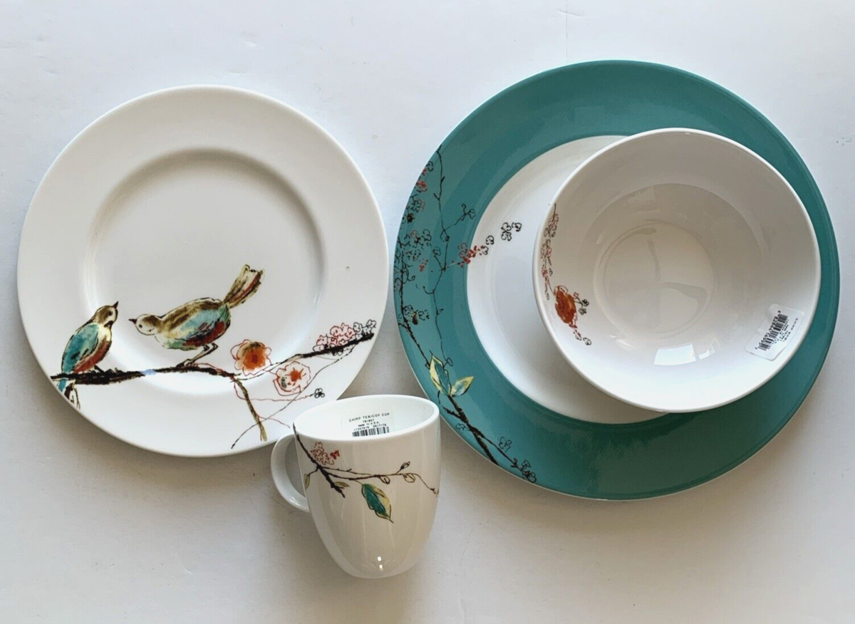 pc Lenox Simply Fine Chirp Bird Setting New In Box Dinner Plate