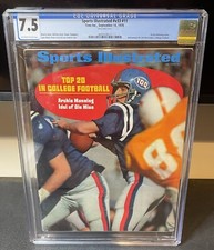 CGC 7.5 Newsstand Edition Sports Illustrated-Archie Manning-September 14 1970