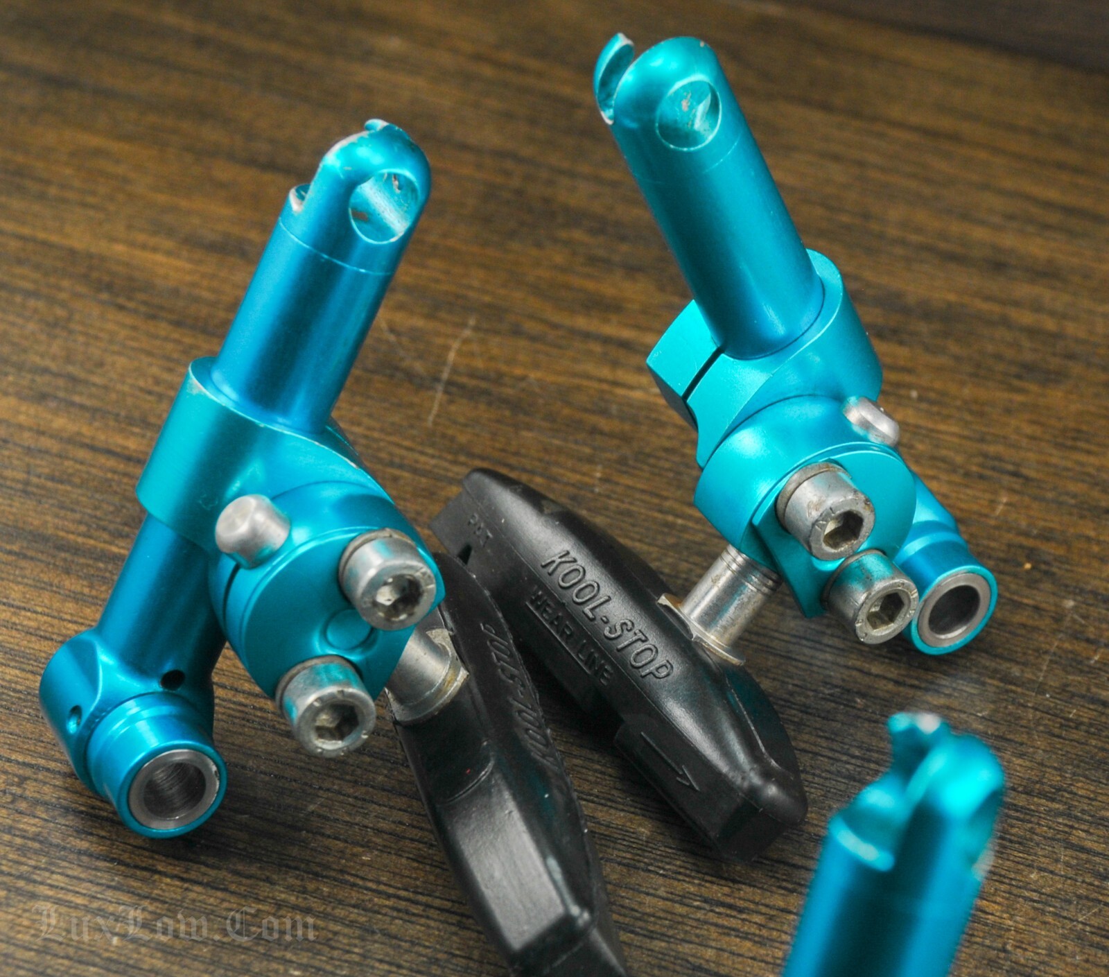 Vintage Blue Avid TriAlign Cantilever Brakes Real Levers Mountain