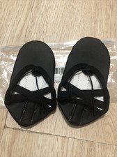 New- Black Leather Ballet Slippers Toddler Size 4/5