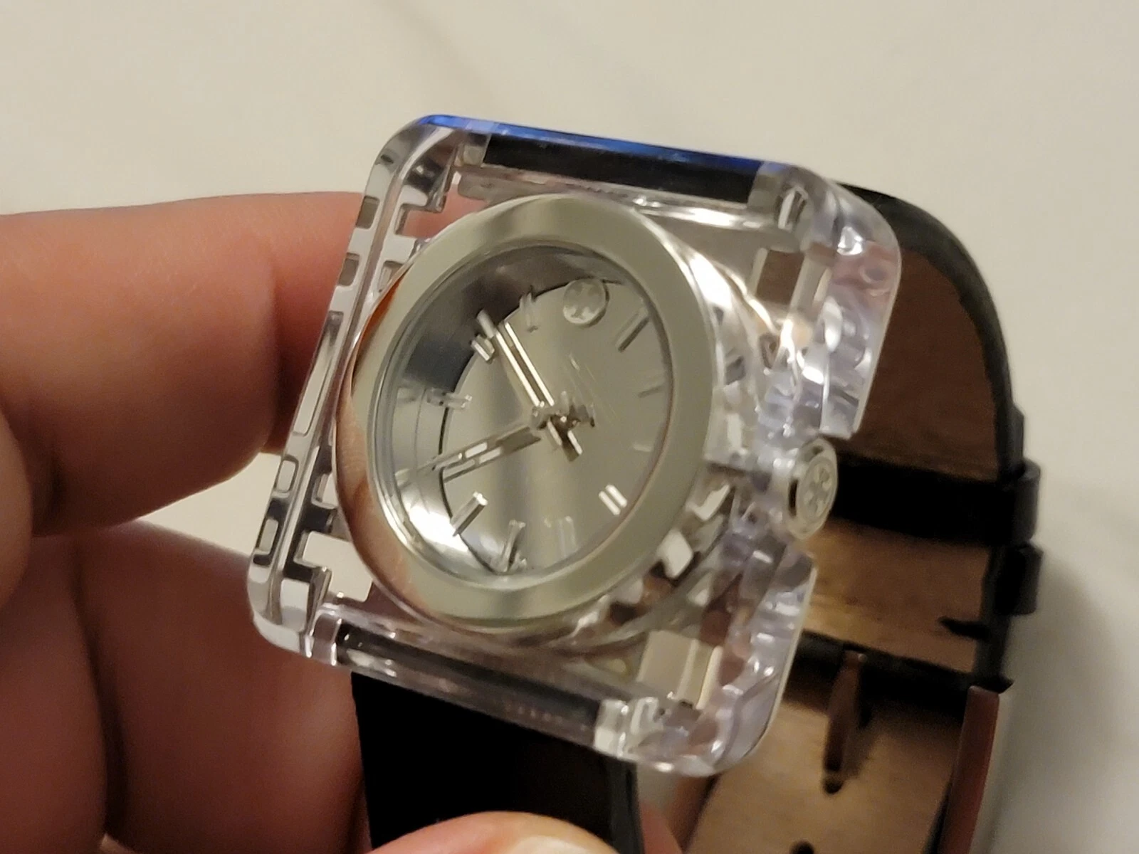 Orologio Unisex Tory Burch Izzie Lucite Rettangolare al Quarzo Swiss Made