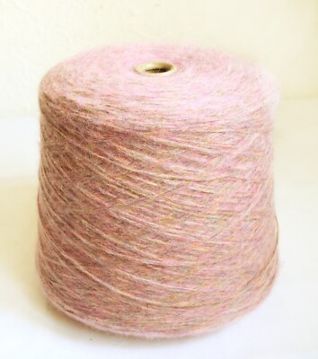 Italian Baby Alpaca - Merino - Upcycled Cotton Yarns, 2.43 lb / 1100 grams cone