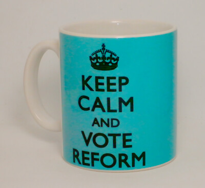 Keep Calm & Vote Reform Mug Can Personalise Great Nigel Farage Politics ...