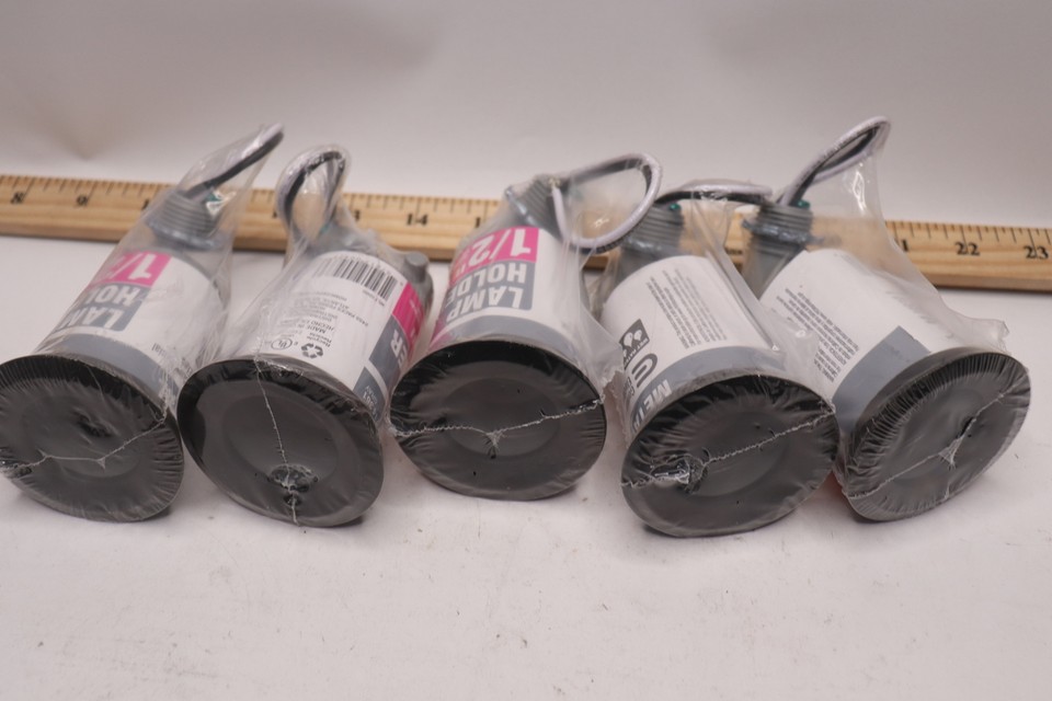 (5Pk) Commercial Electric Outdoor Flood Light Weatherproof Lamp Holder