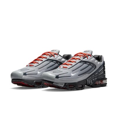 Nike Air Max Plus III Trainers DM2560 001 Grey/Orange Size UK