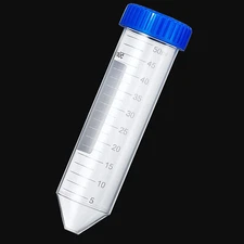Conical Centrifuge Tubes,1000PCS 50mL LeakProof Sterile&Screw Cap Test Vial Tube
