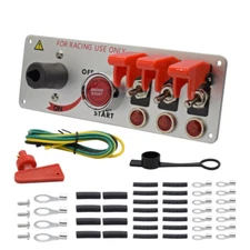 Racing Car Ignition Switch Starter Panel Engine Push Button 5 in 1 Toggle Switch