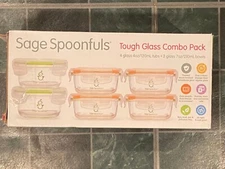 Sage Spoonfuls Tough Glass Combo Pack *NEW/DAMAGED BOX* q1