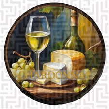 Chardonnay Wine Barrel Wall Hanging Wine Cellar Home Decor Wooden Tuscany Barrel