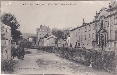 E0507 SAINT CERE - LE QUAI DES RECOLLETS ET LA RUE LE LONGEANT - CARTE ANIMEE