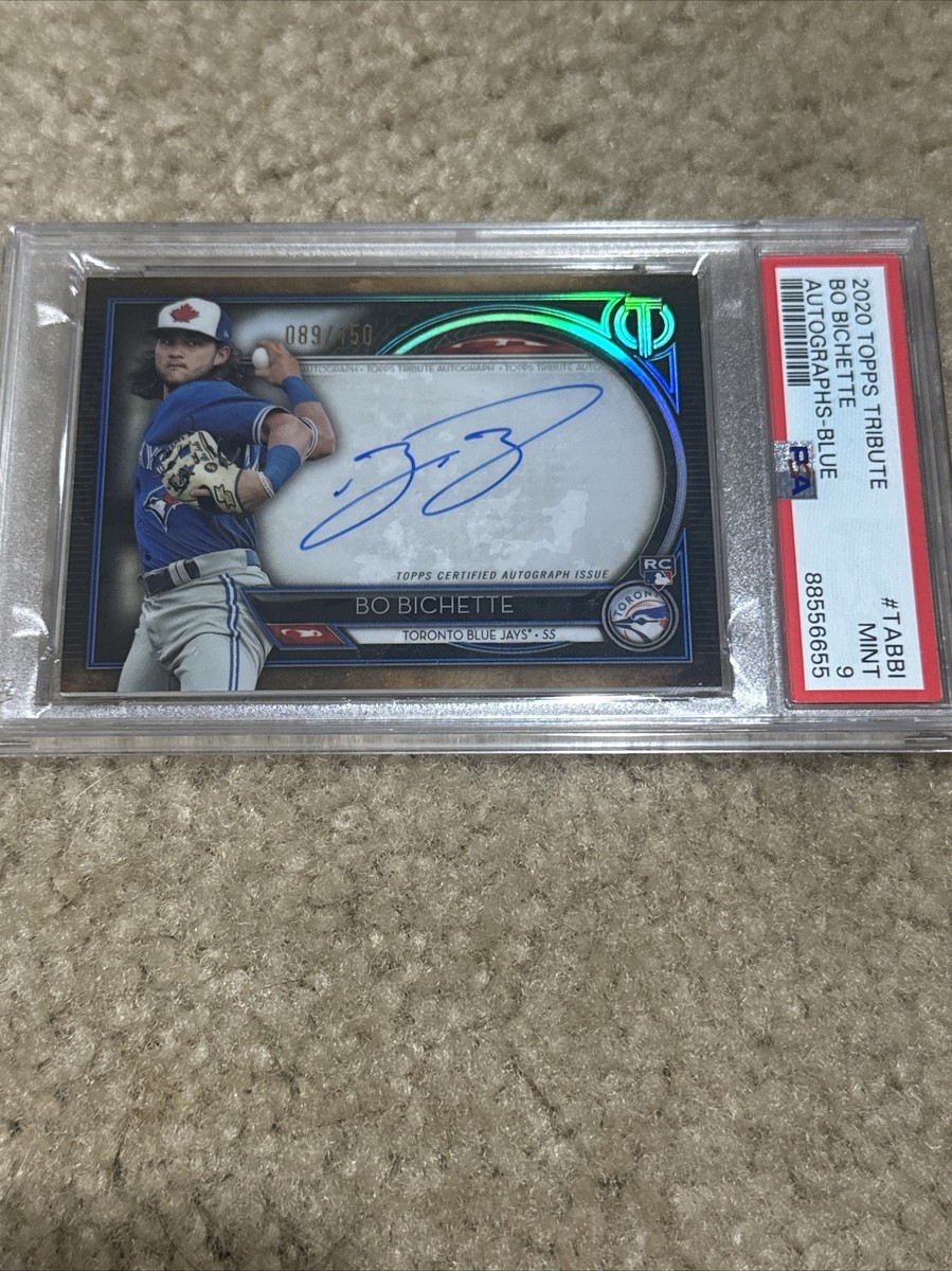 2020 Topps Tribute TA-BBI Bo Bichette RC Rookie Auto PSA 9 POP 6 