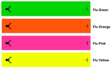 White Water Archery Solid Fluorescent Neon Whitetail Deer Silhouette Arrow Wraps