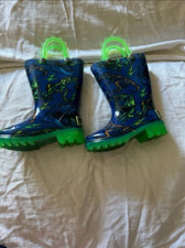 Western Chief size 5 toddler boys dino dinosaur light up rain boots