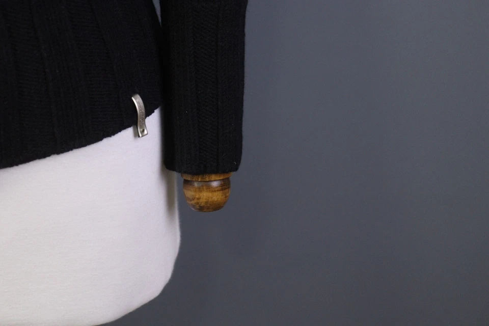 Cárdigan Suéter Versace Sport Marrón Lana Merino Tejido con Botones Talla M Foto 4 de 4