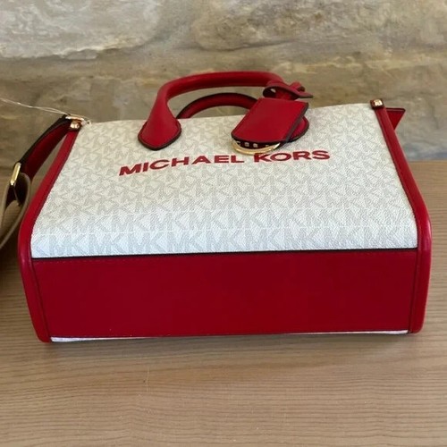 Michael Kors Mirella Brt Red Mlti SM Shopper TZ Crossbody Handbag/Wallet option - Picture 6 of 40